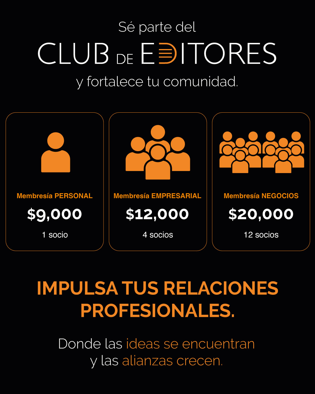 Postal de membresías Club de Editores 1